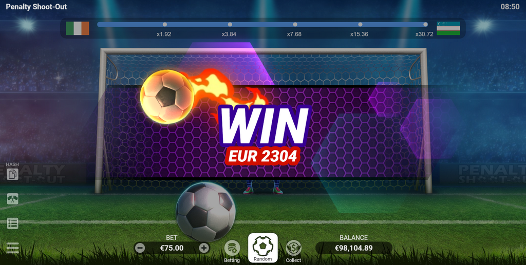 Gioco di scommesse del casinò Shoot Out a pagamento